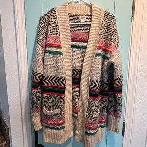 Women’s Mossimo Cozy Sweater Jacket-Size Large-Excellent Condition